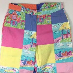 Lilly Pulitzer Nautical Patchwork Cropped Pants 0